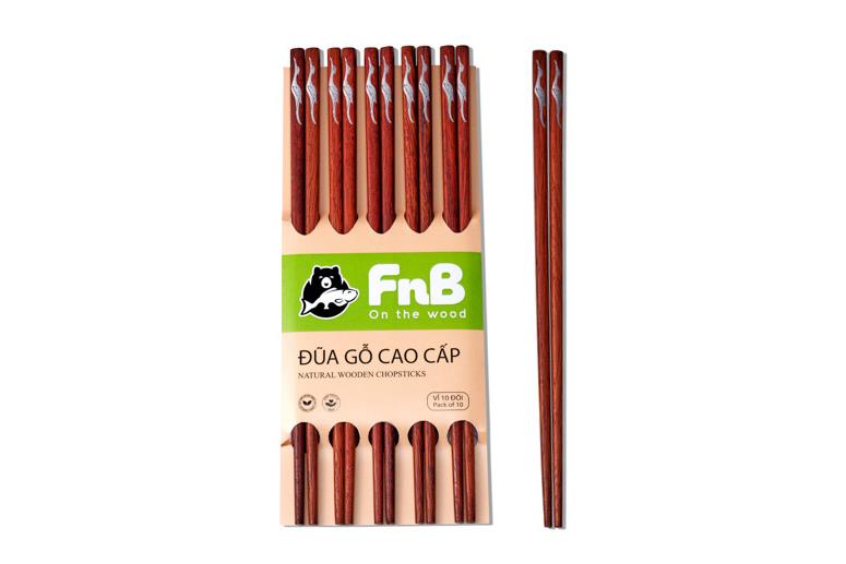ĐŨA GỖ CẨM LAI FnB CẨN HÌNH HẠC 10 ĐÔI