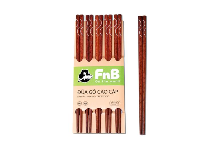 ĐŨA GỖ CẨM LAI FnB CẨN VẦNG TRĂNG 10 ĐÔI